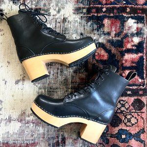 Swedish Hasbeens Lilian Lace Up Boots 39